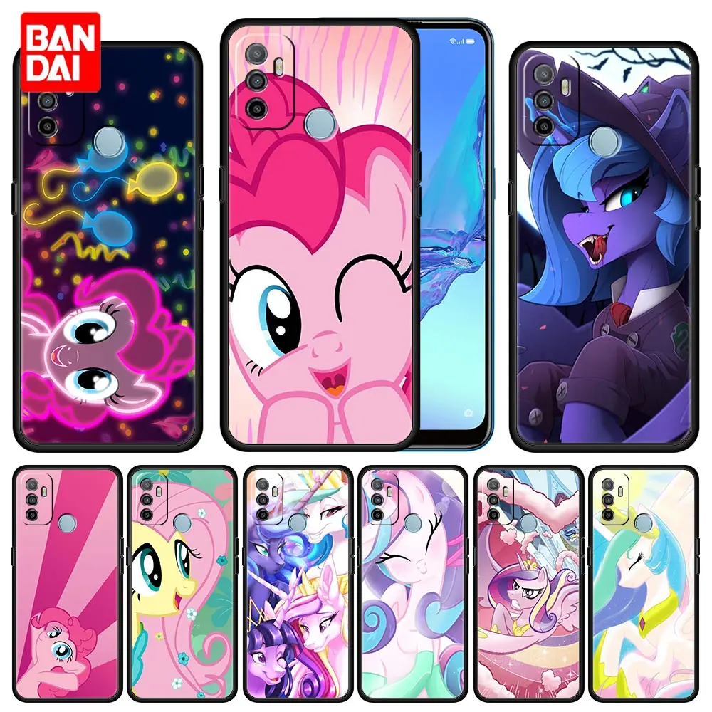

My Little Pony Horse Cartoon Case for Oppo A53 A52 A3s A5s A9 A15 A31 A54 A74 A93 A94 F19 Pro 4G 2020 Cover Silicone Capinha