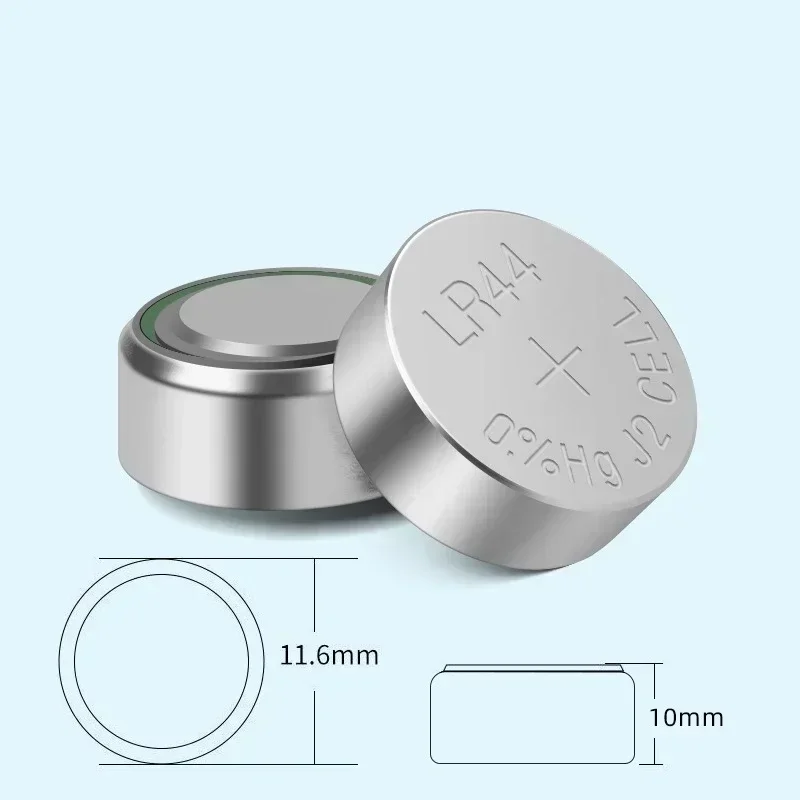 Щелочная батарея типа таблетка AG13 LR44 A76 1 5 В SR44SW pila 357 303 для часов игрушек литиевый