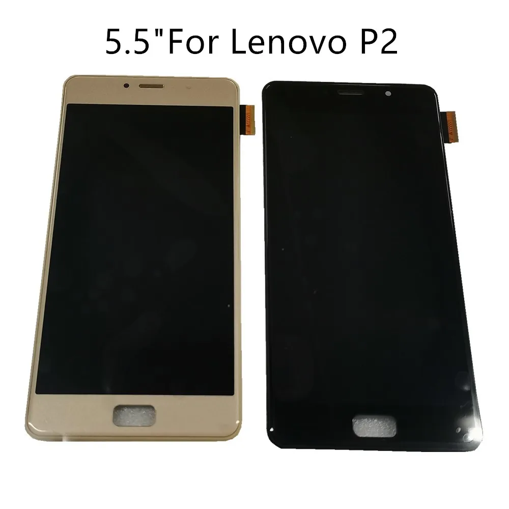 ЖК-дисплей 5,5 дюйма для Lenovo P2, ЖК-дисплей с сенсорным экраном и дигитайзером в сборе для Lenovo P2 P2a42, дисплей с рамкой, запасные части