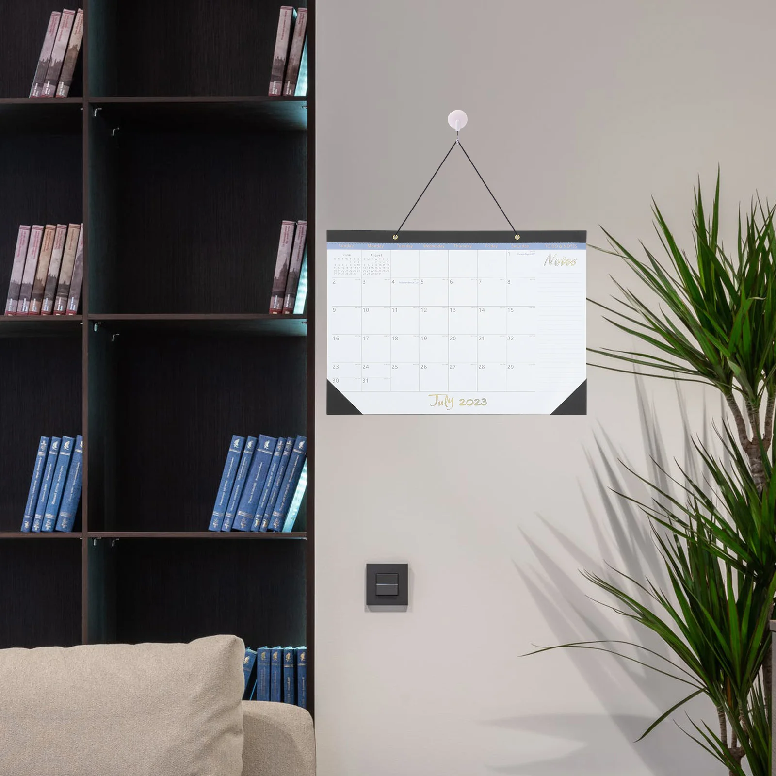 

Календарь на 18 месяцев, подвесное планирование дома, английская стена 2023-2024, домашний декор, персонализированный рабочий стол, простой офис