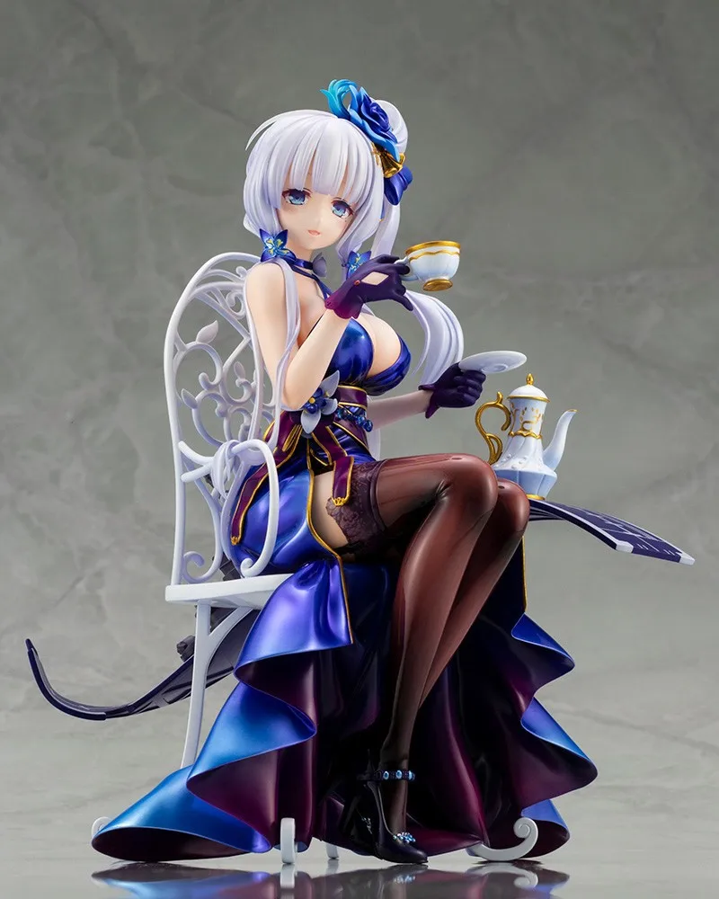 

100% Original: Azur Lane ILLUSTRIOUS Tea party 20cm PVC Action Figure Anime Figure Model Toys Figure Collection Doll Gift