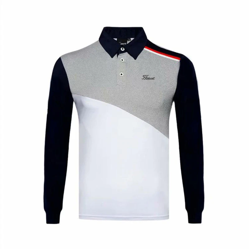 Autumn Men's Golf Long-Sleeved T-shirt Outdoor T-shirt Quick-drying ventilation