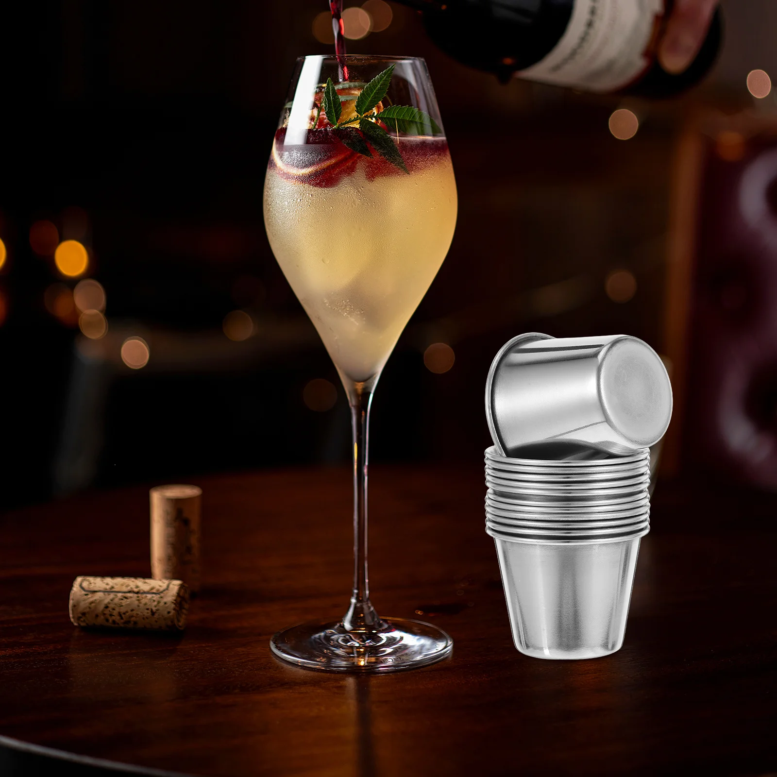 

Стальные бокалы для вина, набор из 12 штук