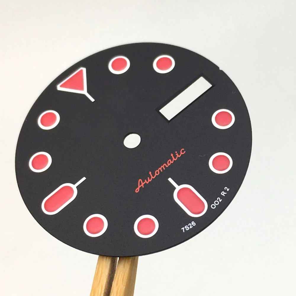 

Red 28.5mm Watch DIAL for NH36A SKX007 accessories