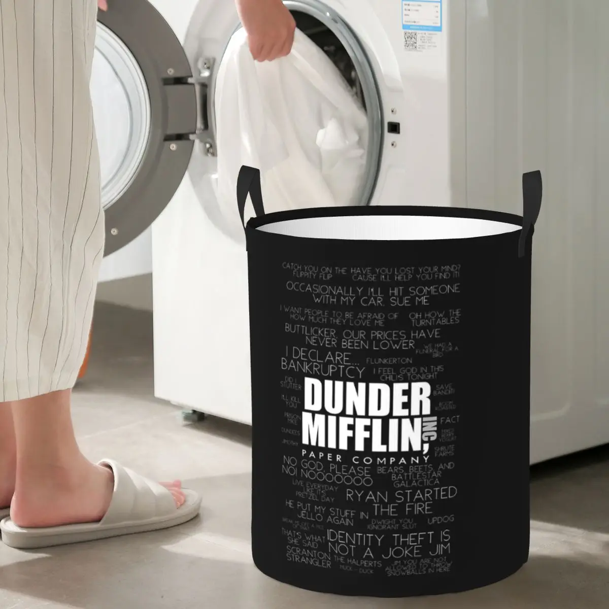 Корзина для белья «Корпорация Dunder Mifflin» (The Office) – Складная корзина для стирки, детская корзина для белья (art.: 3920d95aebd06) - 3920d95aebd06