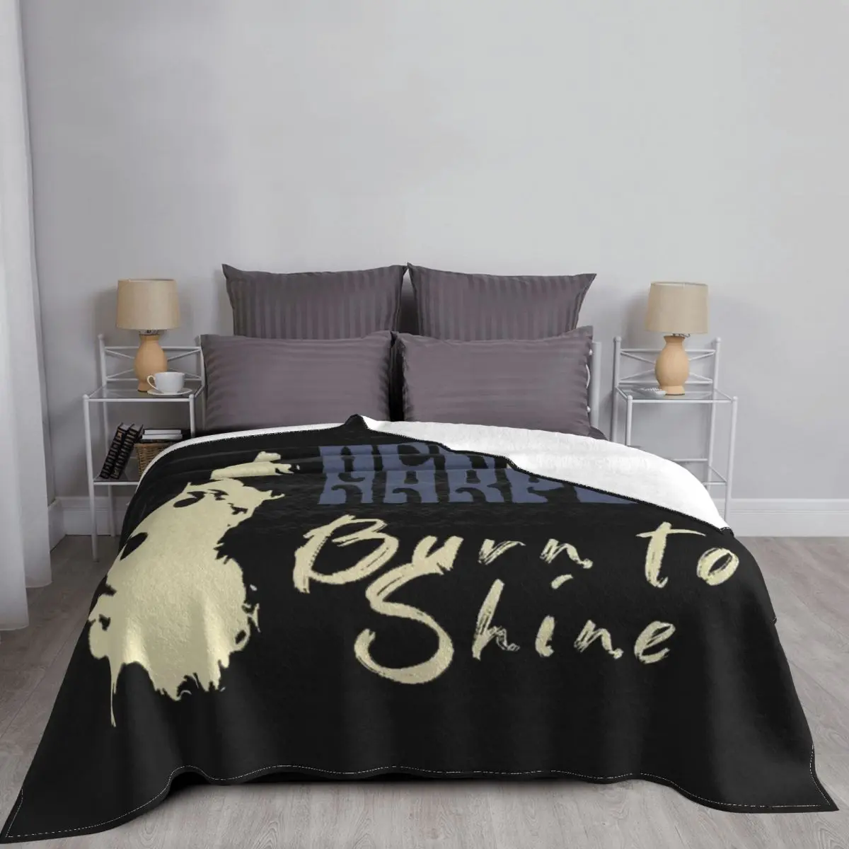 Одеяло Бен-Харпер плюшевое осенне-зимнее сверхмягкое с рисунком одеяло для