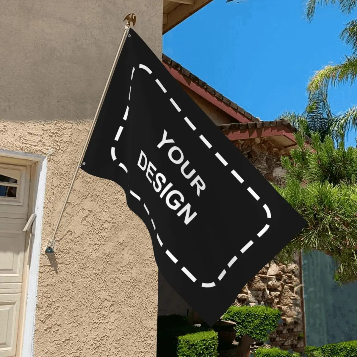 Пользовательский Печатный флаг Company рекламный логотип Спорт наружные баннеры