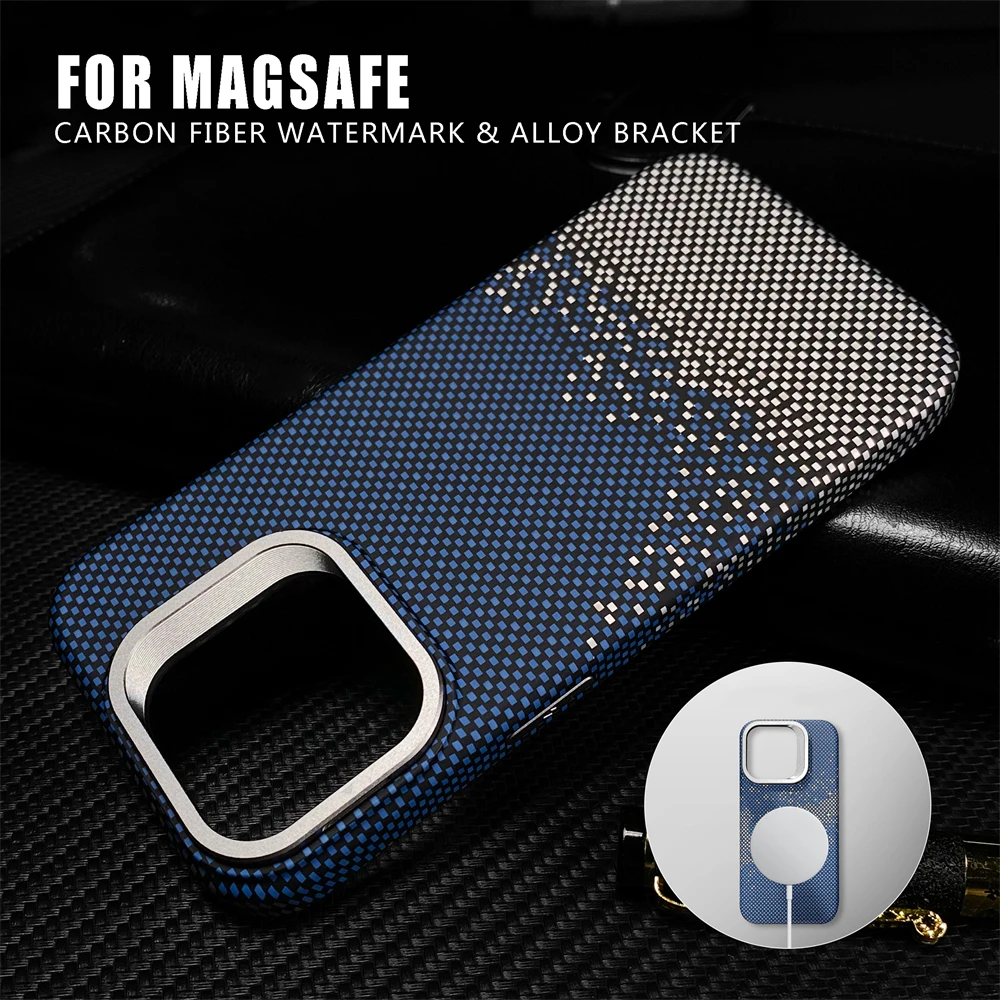 Металлический чехол для iPhone 16 15 14 13 Pro Max Magsafe Mganetic