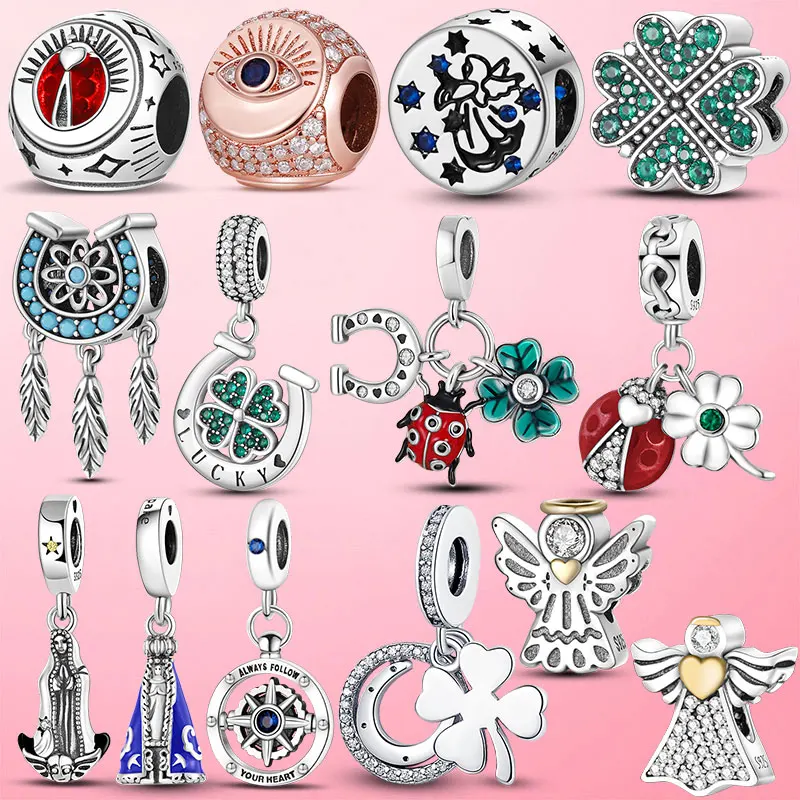 

Дева гуадалупа, мотив, подвески, бусины, подвеска, серебро 925 пробы, подходит для оригинального браслета Pandora, сделай сам для изготовления юве...