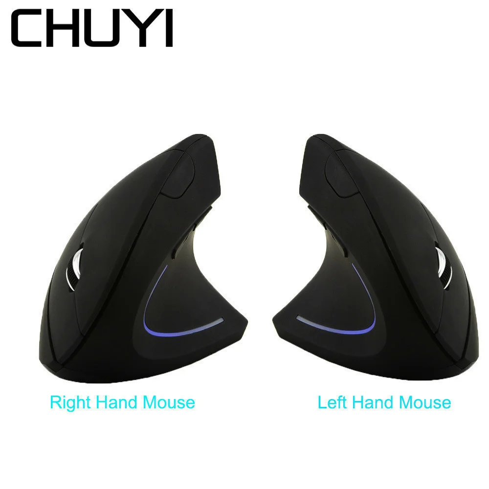 

2.4G Wireless Mouse Vertical Ergonomic Right/Left Handed Computer Gaming Mause USB Optical 1600 DPI 5D Gamer Mice For PC Laptop