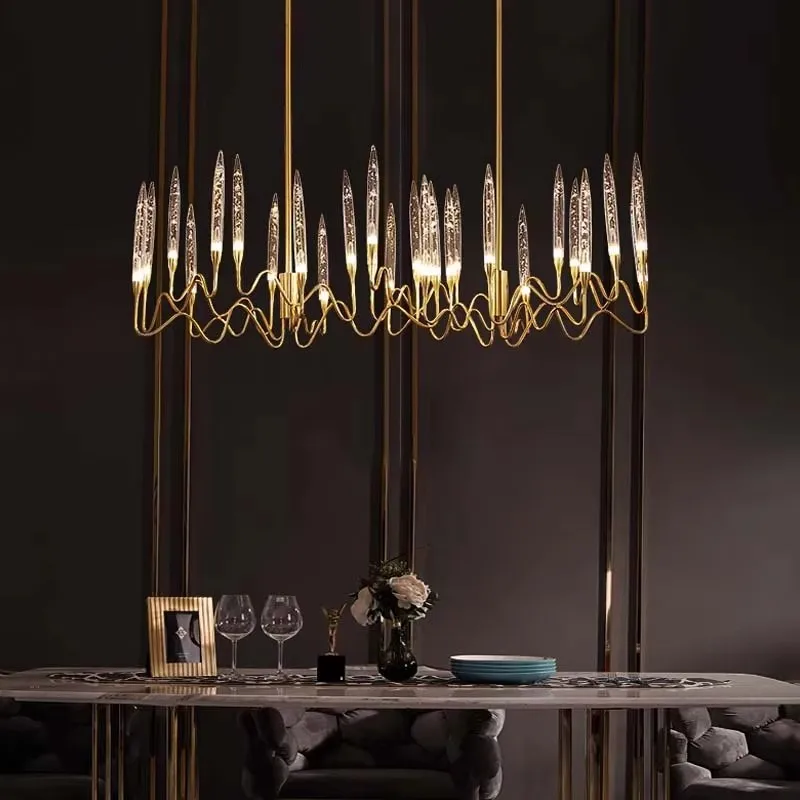 Постмодернистская роскошная люстра для гостиной скандинавский дизайнер вилла