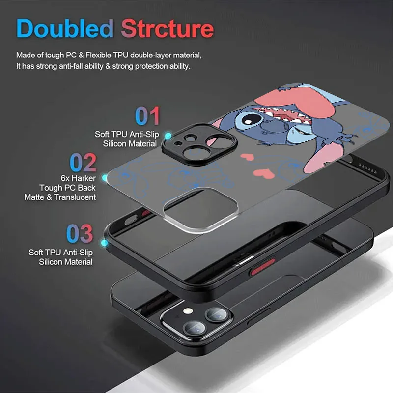 Милый чехол Disney Stitch для Xiaomi POCO M6 Pro 4G C65 X6X3 NFC X4 GT X5 F3 F4 F5 F6 13T 12T 11T 10T 13 12 11 Lite 5G NE Cover