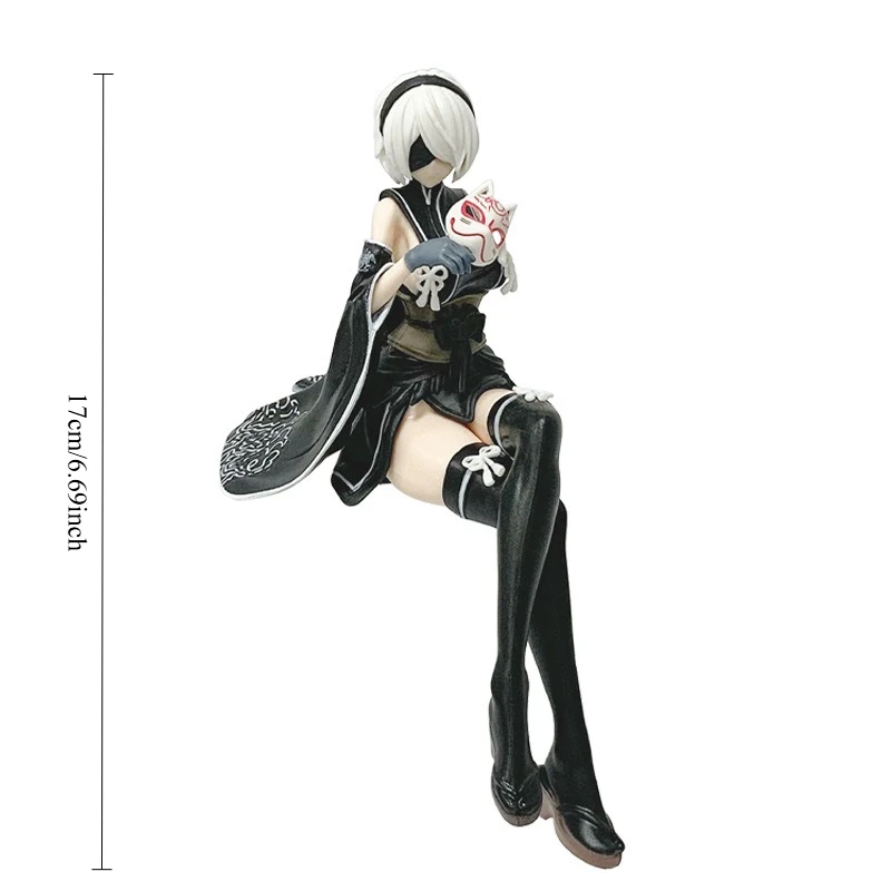Фото Аниме-фигурка NieR Automata: Горячая Йорха 2B A2 в кимоно. Коллекция игрушек из ПВХ, настольные украшения, подарки №1