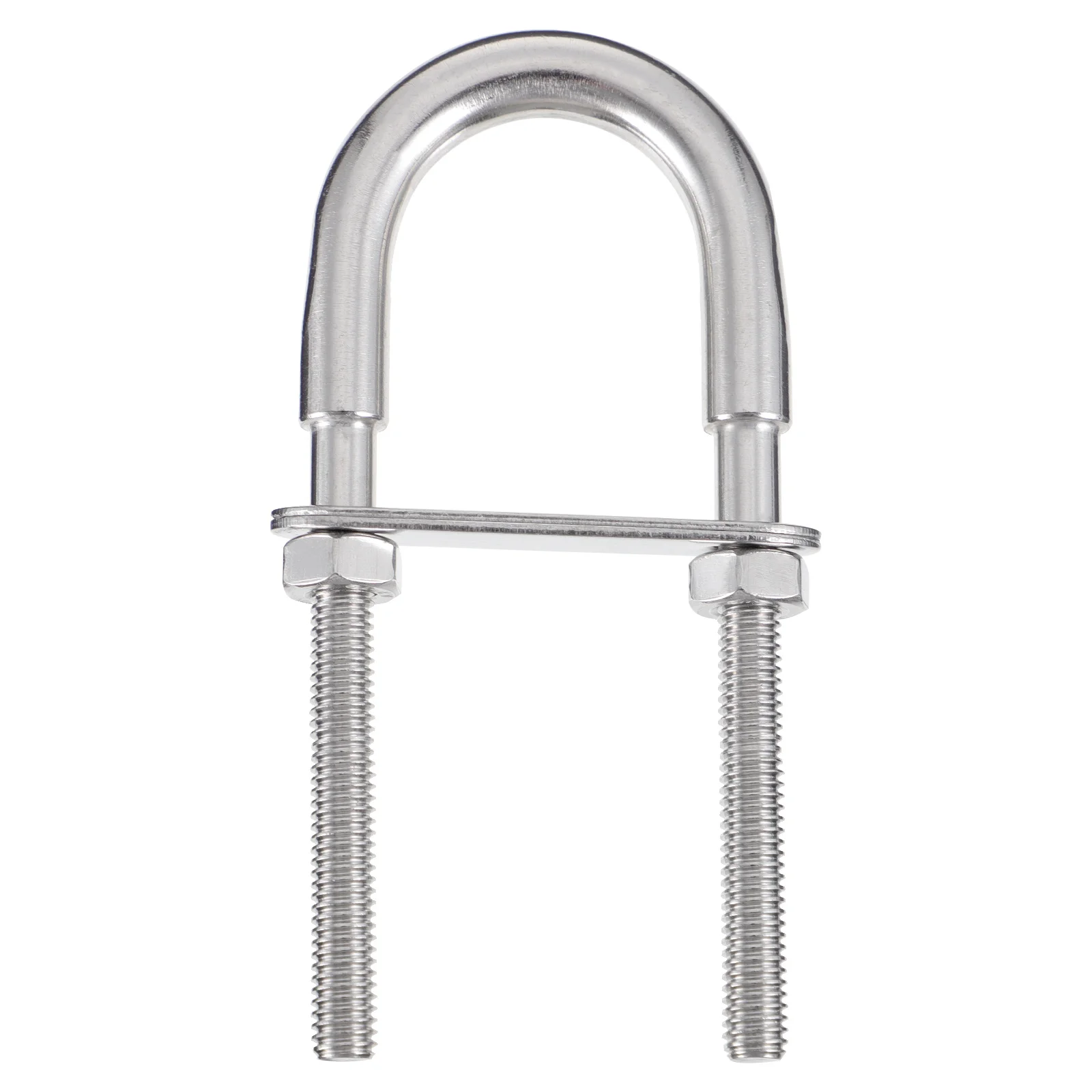 

2Pcs U Shape Pipe Clamp Screw Stirrup Bolt Stainless Steel U-Bolt Marine Rigging