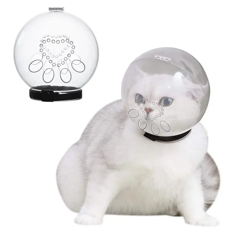

Кошачий намордник для ванны, уход за кошкой, прозрачный защитный кошачий капюшон, дышащие товары для ухода за кошками, кошачьи принадлежнос...