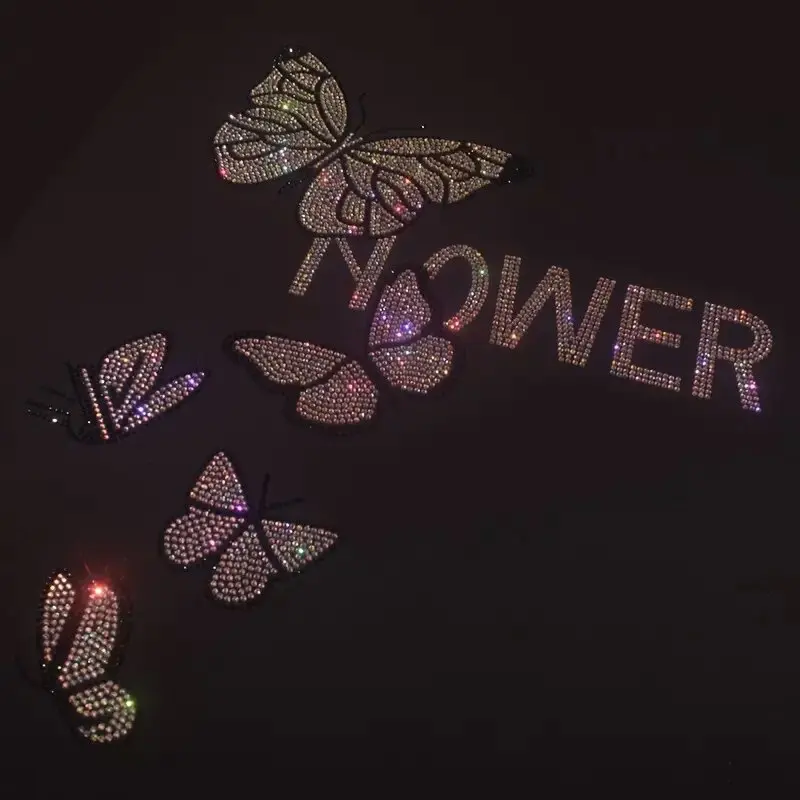 Переводная наклейка Бабочка сделай сам-большая металлическая аппликация для