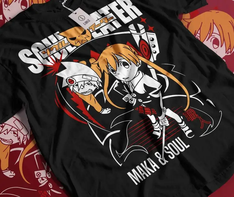 Рубашка Soul Eater Maka Albarn-сорочка футболка рубашка аниме одежда в стиле Albarn с