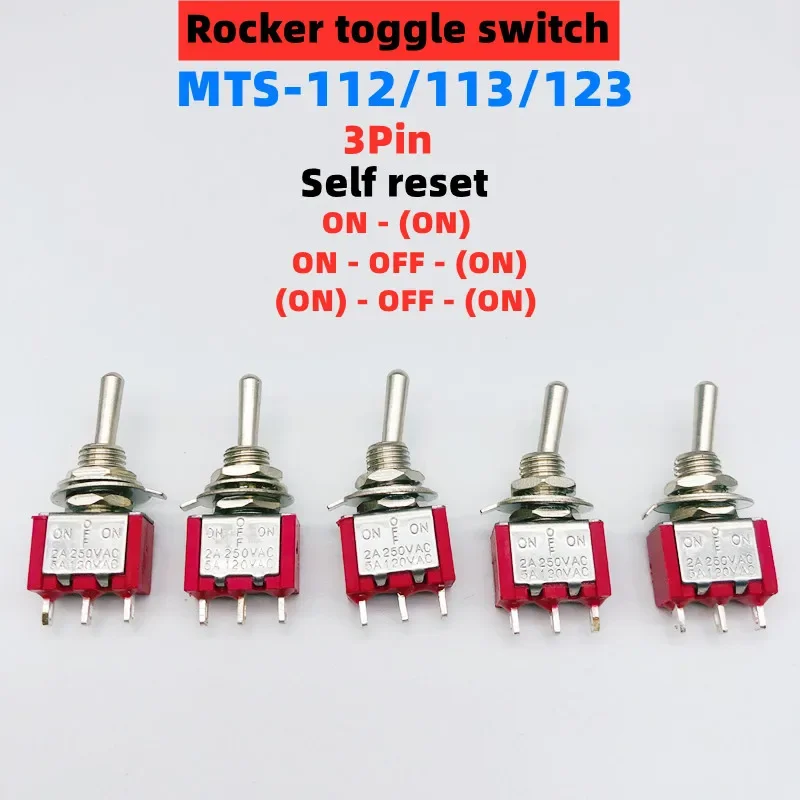 

Красные мини-тумблеры SPDT MTS-112