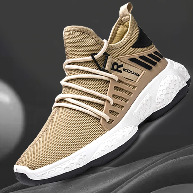 New Trend Men's Sneakers Mesh Breathable Casual Sports Shoes Male Non-slip Running Basketball Boys Lightweight Vulcanized Shoes