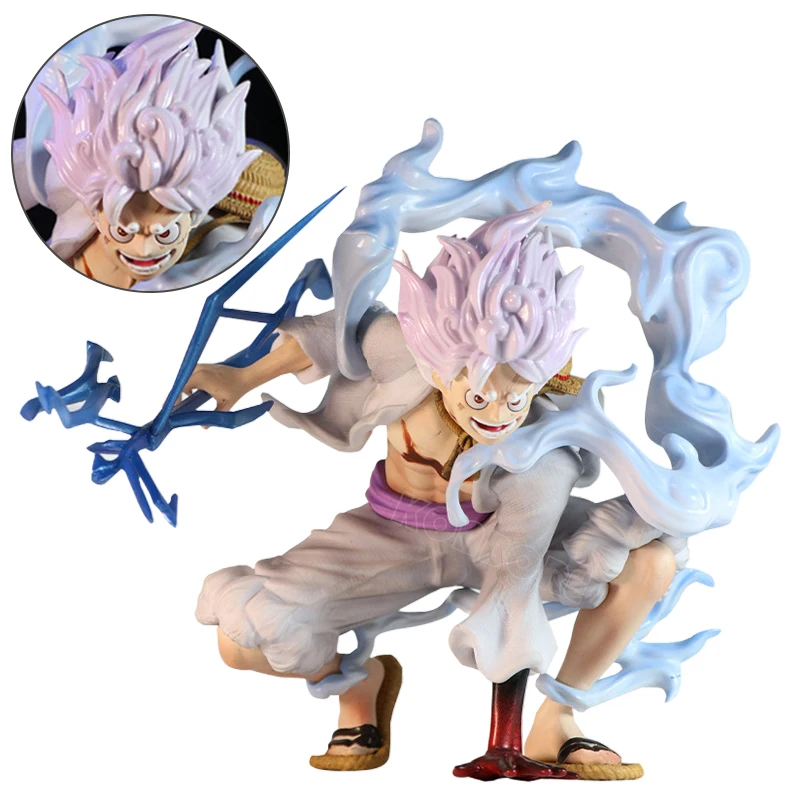 

19 см цельная Аниме Фигурка Луффи, Sun God GEAR 5 Ника Луффи, экшн-Фигурка Обезьяна D. Luffy фигурка Коллекционная модель куклы игрушки
