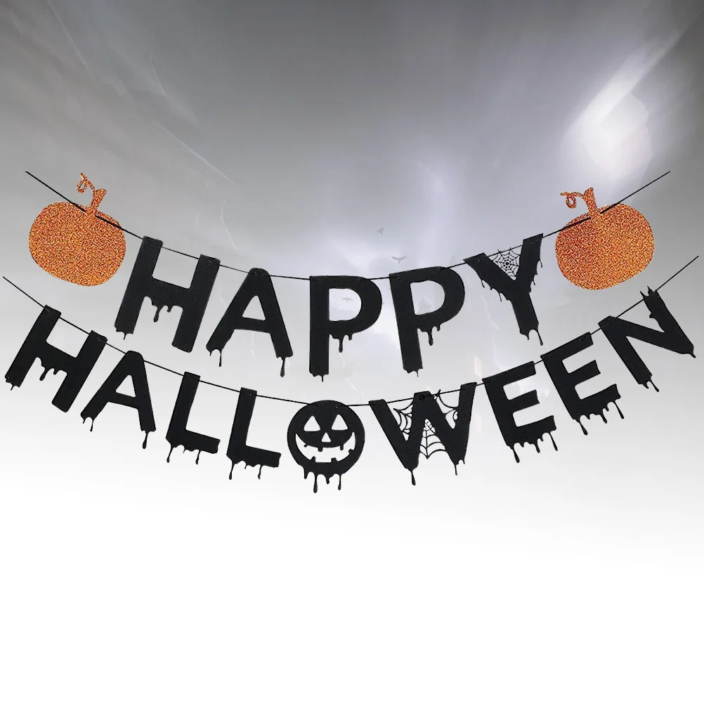 

Banner Indoor Happy Outdoor Banners Buntingparty Suppliesgarland Hallowee Halloweeen