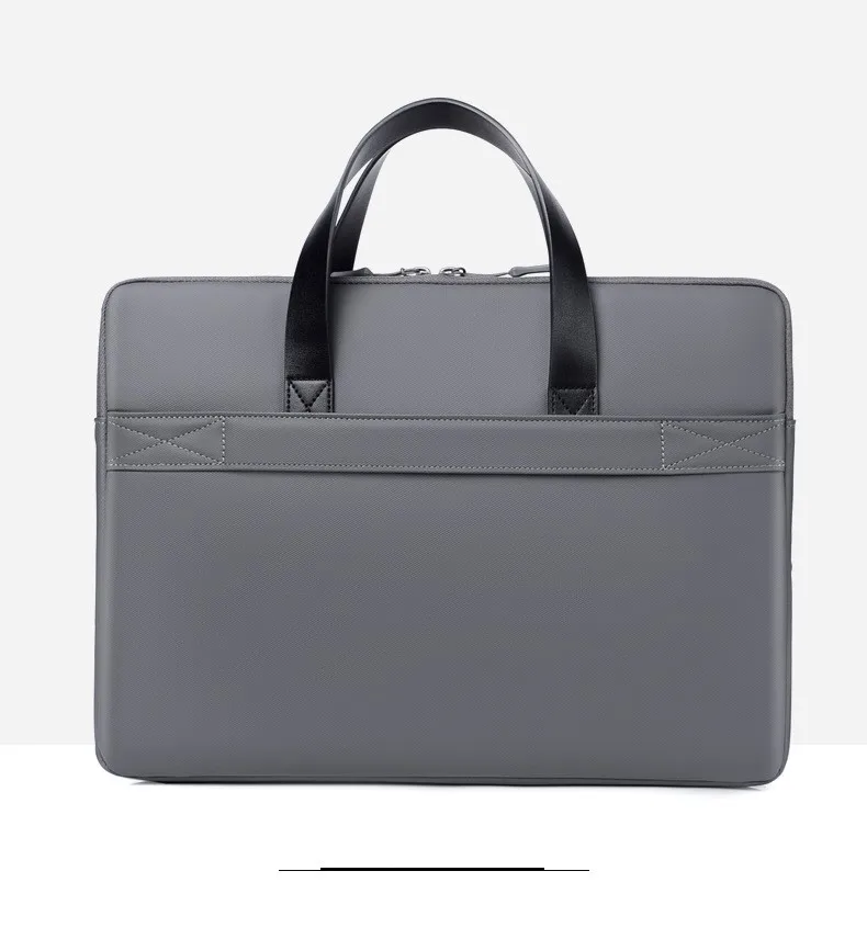 Business Handbag Laptop Bag Mousepad Meeting Briefcase PU Waterproof Professional Men Portable Office Printed Logo