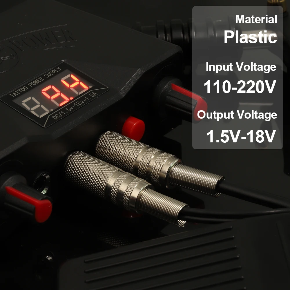 Полный набор для татуировки Машины Пистолет Набор чернил Мини-источник питания