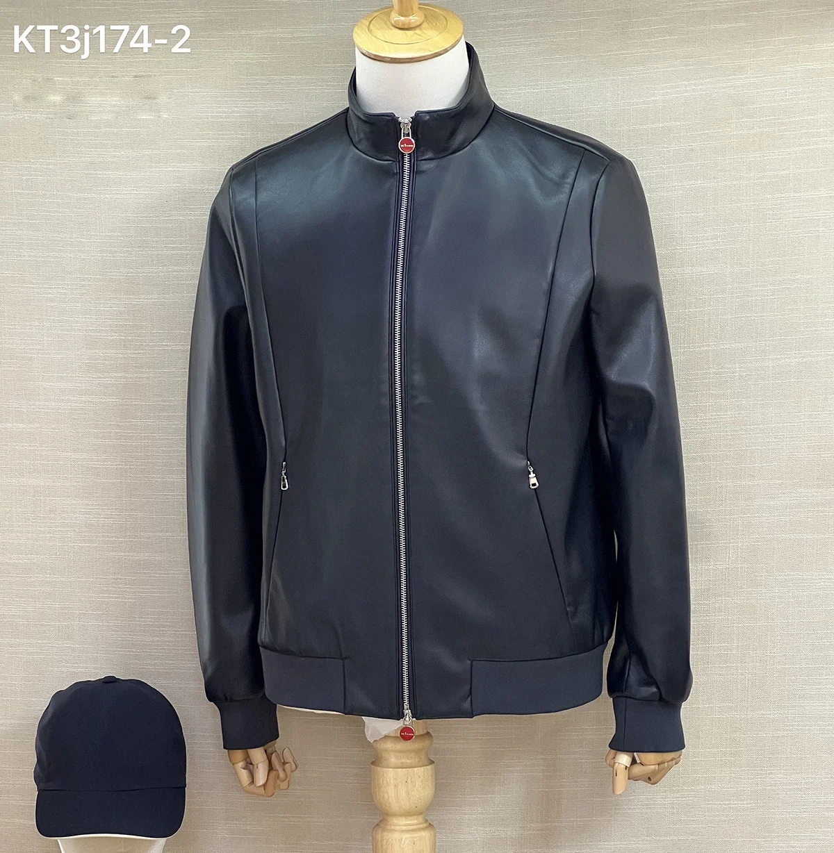 Мужская прямая куртка на молнии в деловом стиле