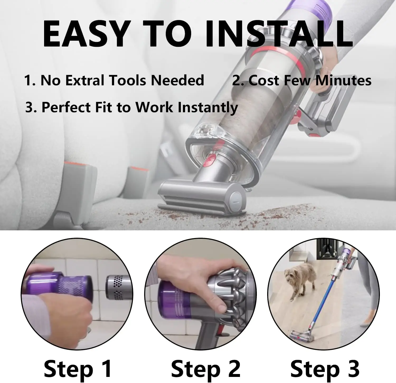 Для Dyson V11 Torque Drive Animal V15 обнаруживает Запчасти для пылесоса Hepa Post Filter вакуумные