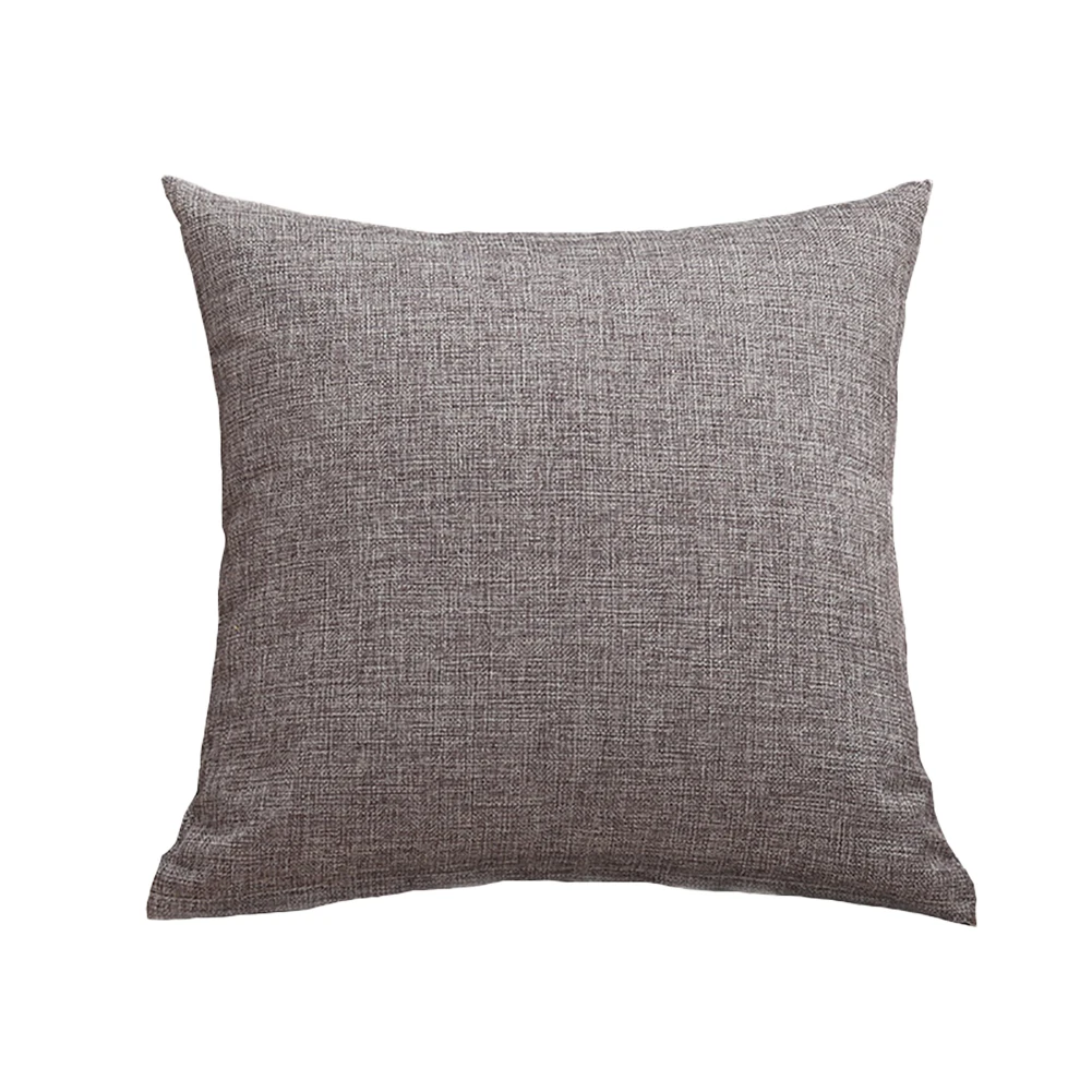 

2pcs Home Decor Daily Zipper Closure Solid For Sofa Couch Cushion Cover Washable Square Bedding Easy Clean Soft Linen Car