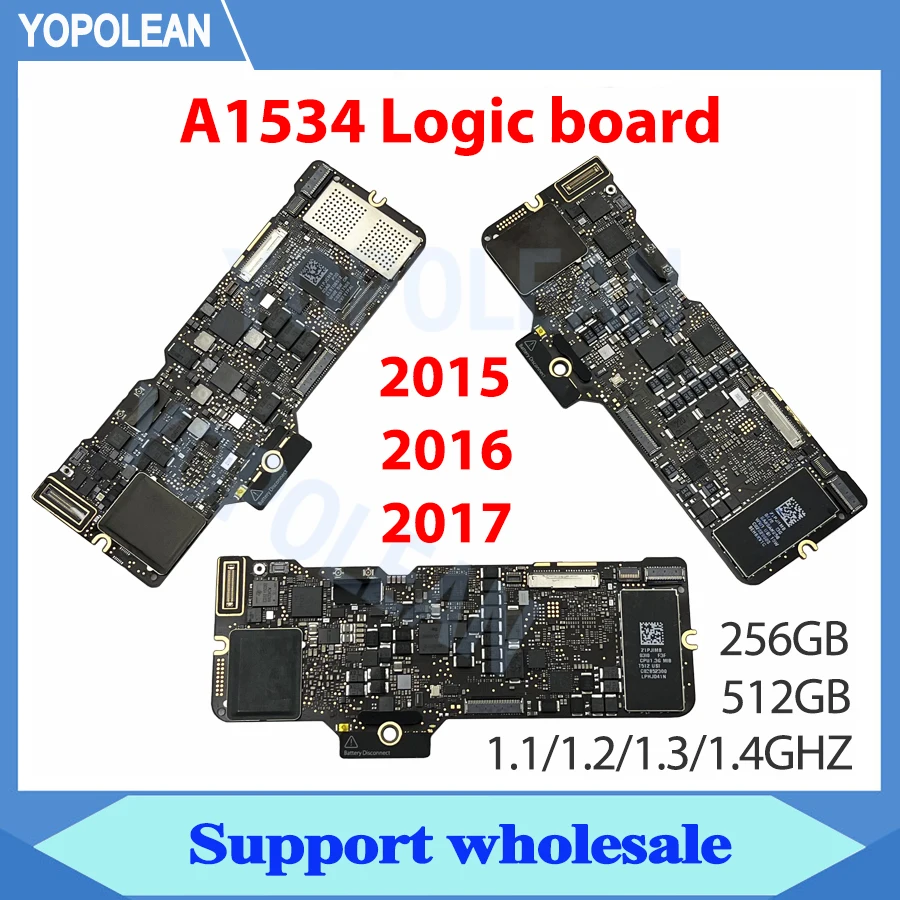 Оригинальная материнская плата A1534 820-00244-A для Macbook Retina 12 &quotA1534 логическая M1 M2 M3 i5 i7