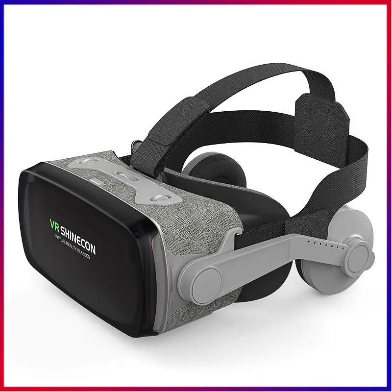 

3d шлем, черный бинокль для видеоигр, ткань для очистки очков, 3d очки виртуальной реальности, Vr-гарнитура Abs