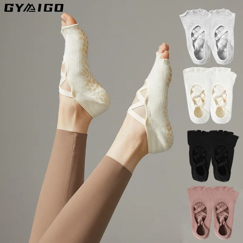 GYMIGO Non-slip Yoga Socks Professinal Women Pilates Socks High Quality Breathable Ladies Ballet Dance Sports Socks