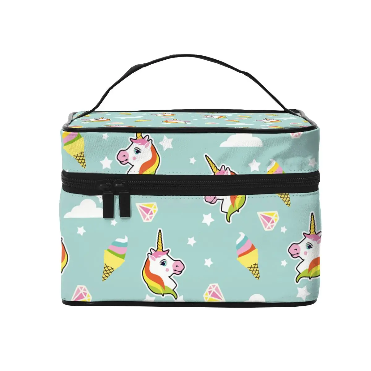 

Многофункциональная дорожная косметичка для женщин, органайзер для туалетных принадлежностей, красочный милая бесшовная женская косметич...