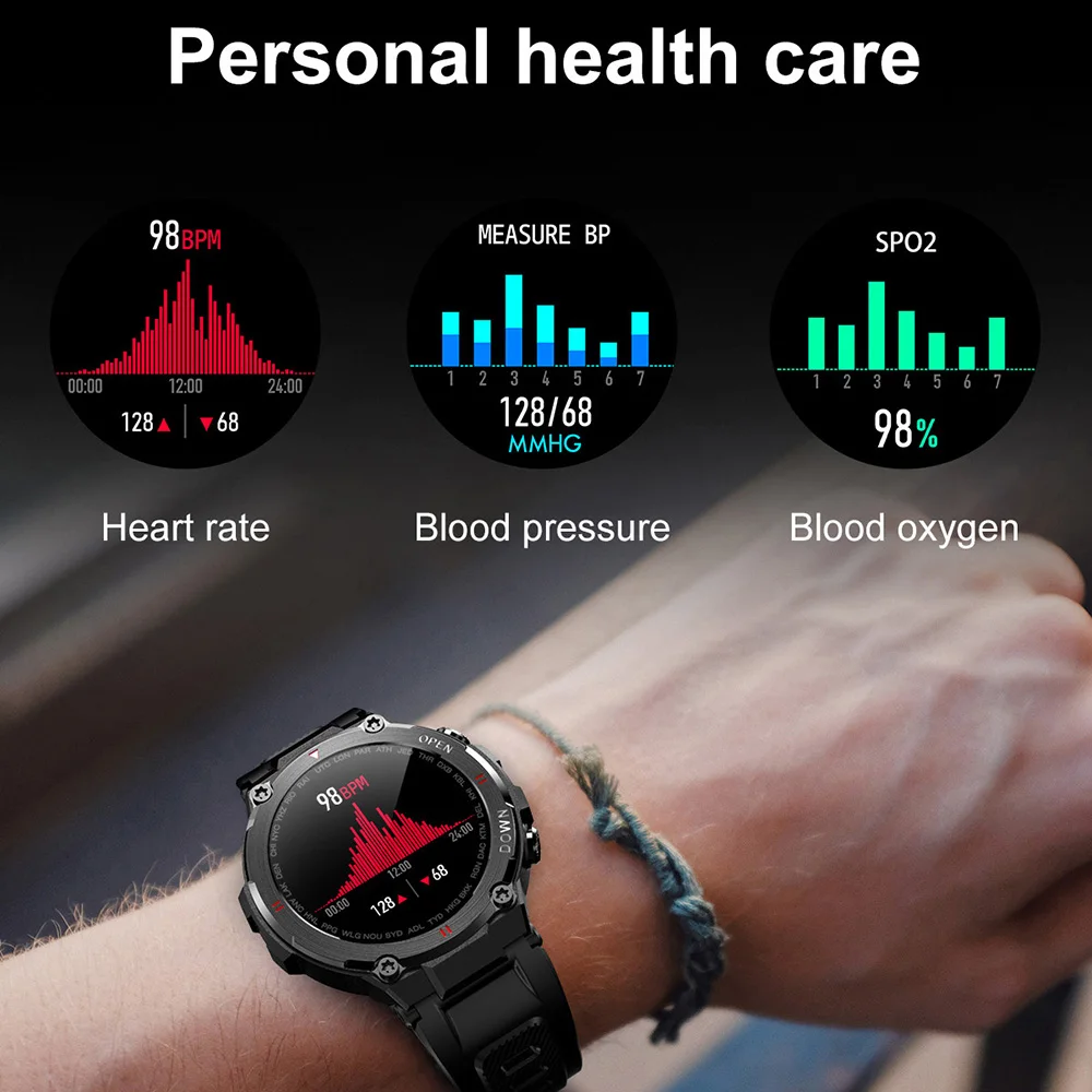 Смарт-часы LEMFO мужские водостойкие IP68 2022 дюйма Bluetooth |