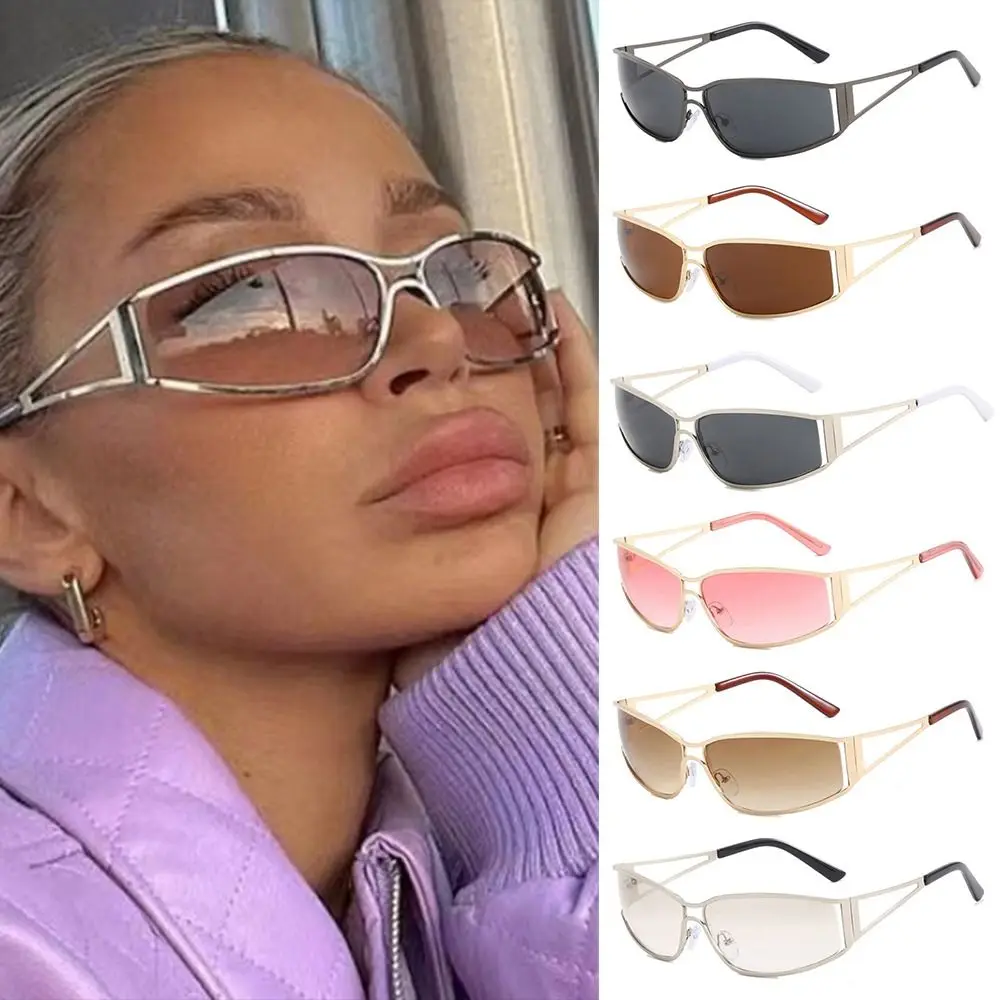 Vintage Y2K Sunglasses Women Brand Designer Sun Glasses UV40