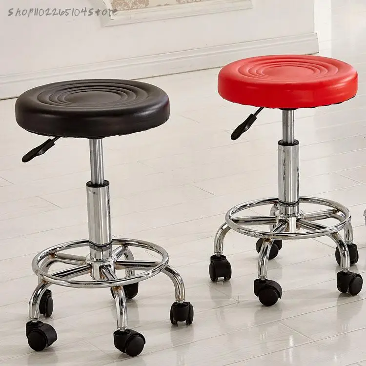 Стул-подъемник для барной табуретки Casual Fashion Beauty из искусственной кожи с вращением Парикмахер.