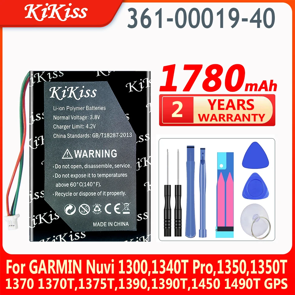 

Аккумулятор KiKiss 1780 мАч 361-00019-40 для GARMIN Nuvi 1300,1340T Pro,1350,1350T 1370 1370T,1375T,1390,1390T,1450 1490T GPS