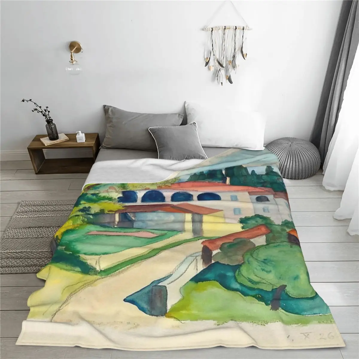 Hermann Hesse - Bigogno (1926) одеяло покрывало на кровать гостиная диван-кровать Uni для