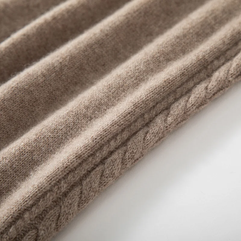 Женские широкие брюки из 100% чистой шерсти с высокой талией