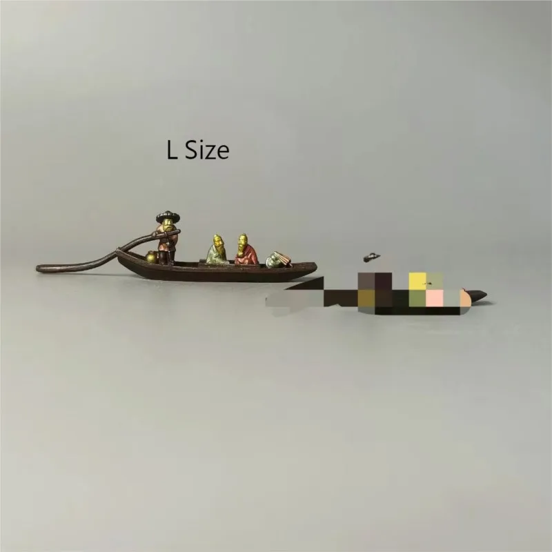 Медные мини-лодки для рыбалки деревянные плоты цветные окрашенные бонсай