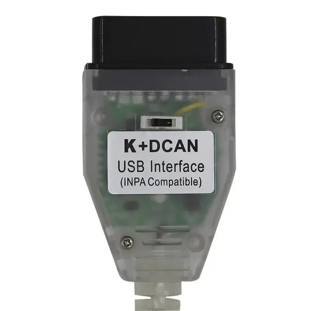 Для BMW INPA K + CAN с чипом FTDI FT232RQ переключателем D USB OBD интерфейс совместим для K-LINE