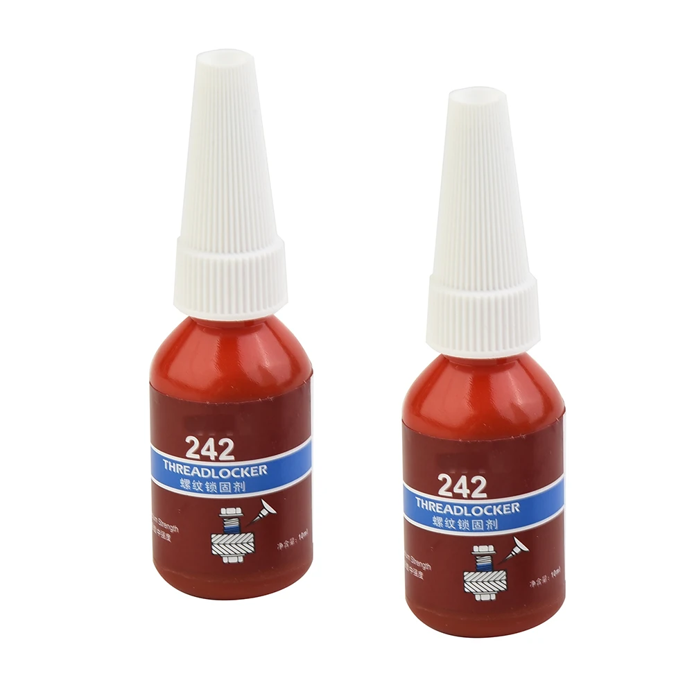 

2Pcs Threadlocker 242 Thread Lock Locking Seal Glue Metal Sealing Anti-loose Anaerobic Glue Adhesive 10ml