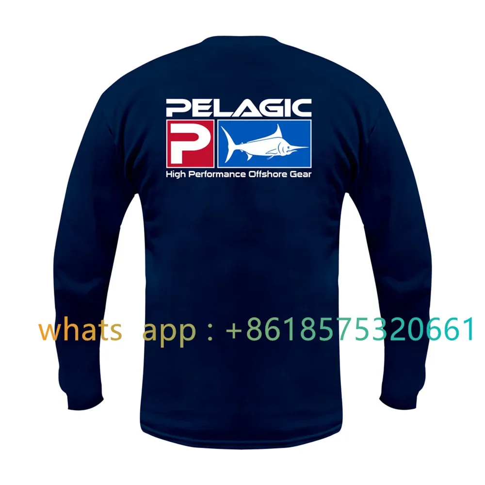 

Pelagic Gear Fishing Shirts For Men Lightweight Fabric Dri Fit Upf 40+ Sun Protection Long Sleeve Quick Dry Running Tshirts 2023