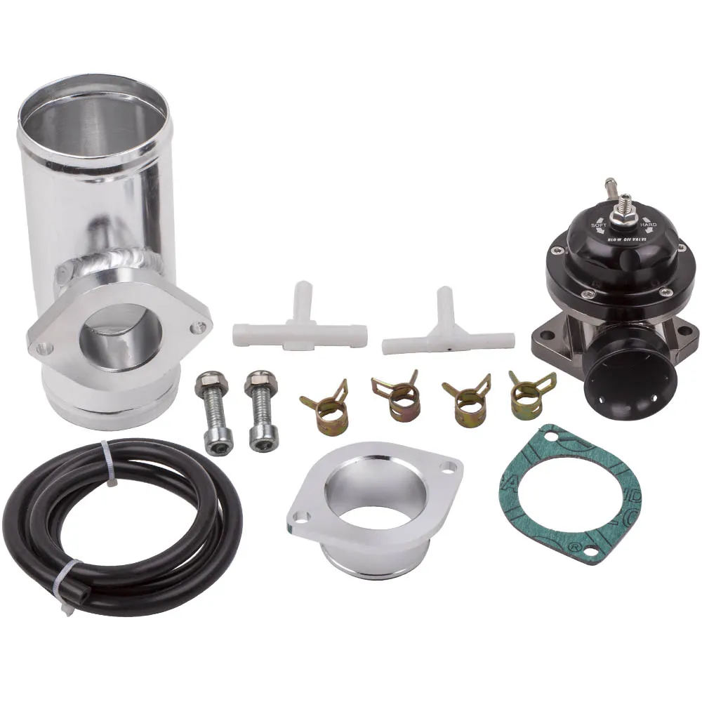 

1x Type-RS UNIVERSAL BILLET ANODIZED TYPE RS TURBO BOV KIT +2.5" FLANGE PIPE 2.5'' , Pipe Holds Up to 30PSI Boost Pressure