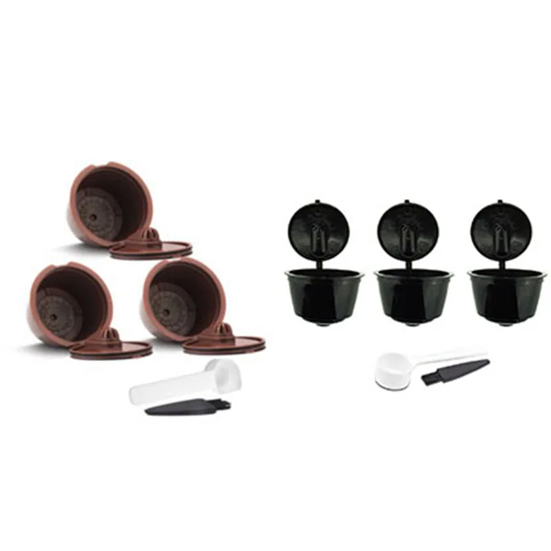 

Reusable Coffee Capsule For Nescafe Filters With Stainless Steel Mesh Pod Cup For Coffee Machine Tool Tamper