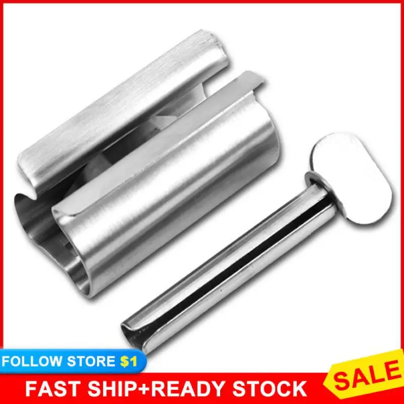 

Toothpaste Dispenser Mini Lazy Tube Squeezer Bathroom Accessories Metal Extrusion Tool Hair Dye Tube Tightener Pigment Extruder