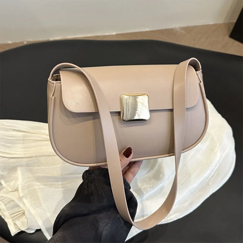 Модная женская сумка на плечо маленькая из искусственной кожи трендовая