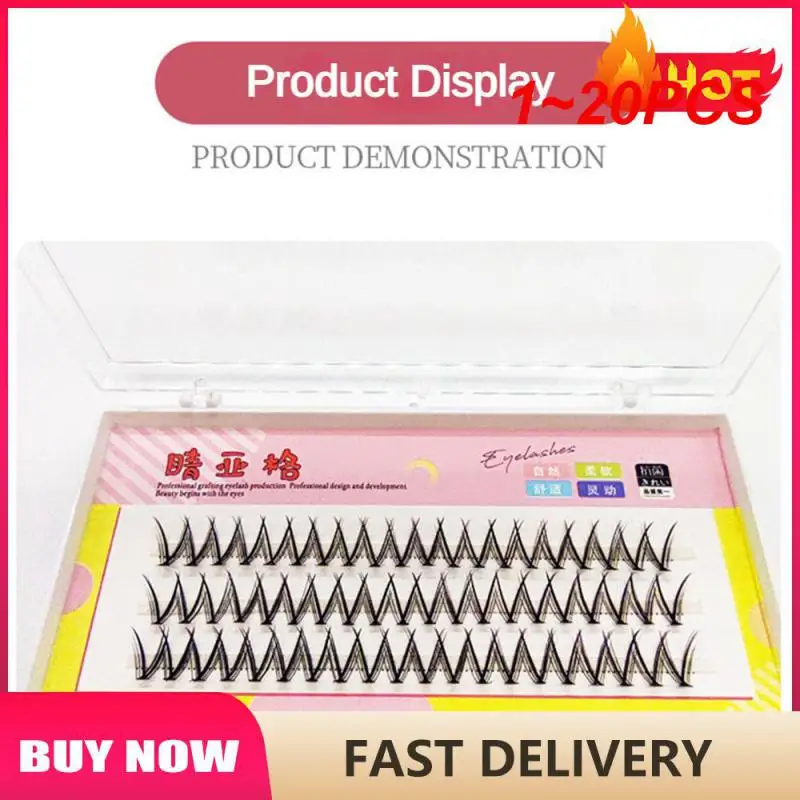 

1~20PCS Cluster Lashes Natural Eyelash Extension Long Curling Eye Beauty 3d Effect Cosmetics Faux Cils Soft V Shape Makeup