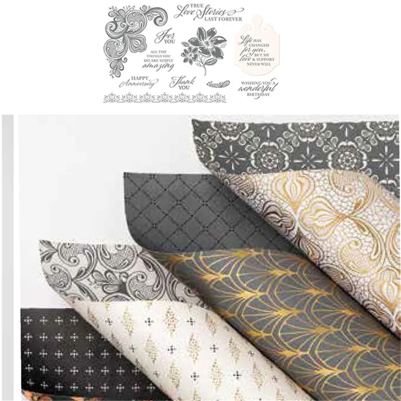 

Lace Coner Flowers Metal Cutting Dies Set Clear Silicone Stamps 2022 New Diy Crafts Paper Greeting Card Scrapbooking Decoration
